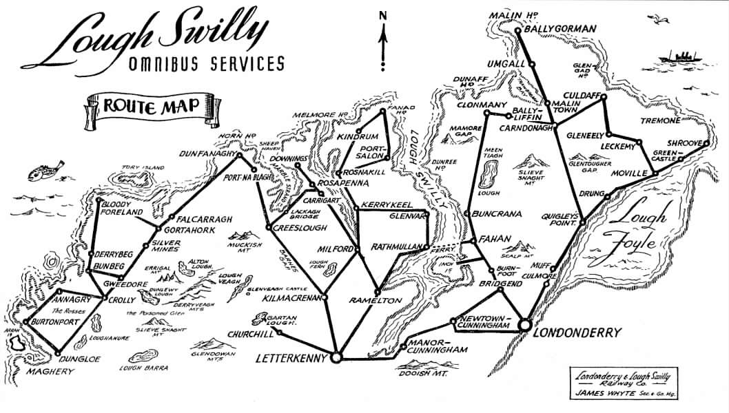 Lough Swilly Route Map